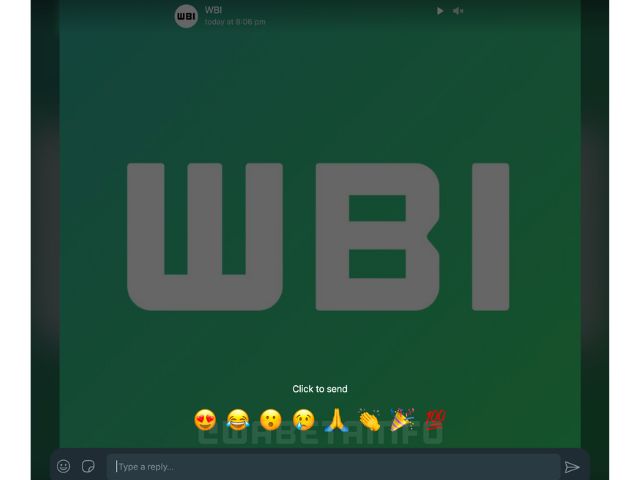 whatsapp స్థితి ఎమోజి ప్రతిచర్యలు